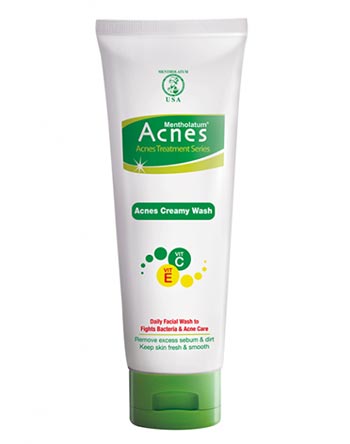 Sabun wajah bagus untuk kulit berjerawat - Acnes Creamy Wash