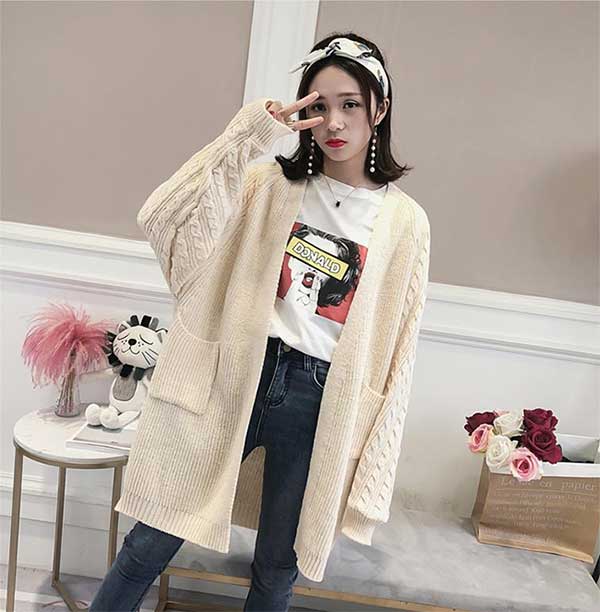 Trend fashion korea - over sized cardigan