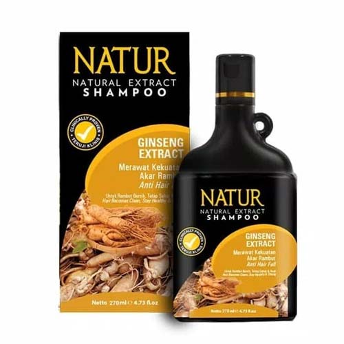 Shampo rambut rontok - Natur Natural Extract Shampoo with Ginseng Extract