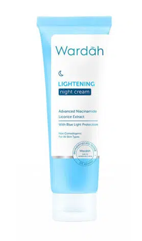 Merek pelembap wajah bagus - Wardah Lightening Night Cream