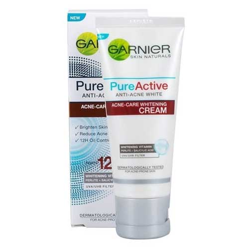 Krim penghilang jerawat - Garnier Pure Active Acne Care Whitening Cream