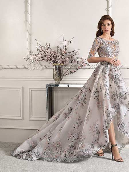 Baju pengantin modern dengan gaun A-line