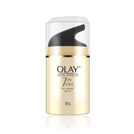 Pelembab wajah untuk kulit berminyak - Olay Total Effect 7 in One Day Cream Gentle