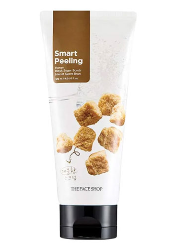 Merek Facial Scrub Terbaik - The Face Shop Smart Peeling Honey Black Sugar Scrub