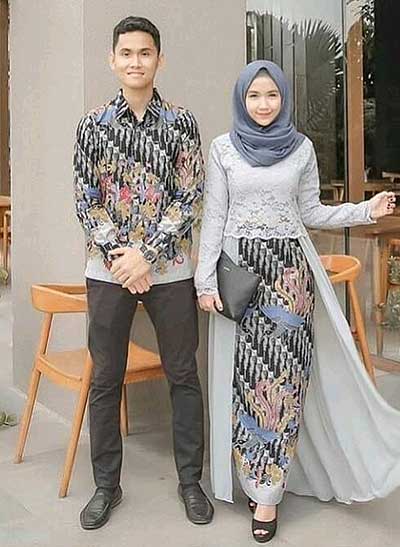 Baju couple muslim batik