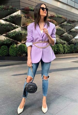 18 Inspirasi OOTD Blazer Dan Ikat Pinggang - Hai Gadis