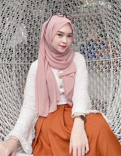 OOTD hijab plisket