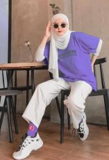 20 OOTD Pashmina Plisket 2021 Agar Penampilanmu Makin Kekinian