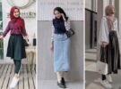 OOTD Hijab Dengan Rok Midi