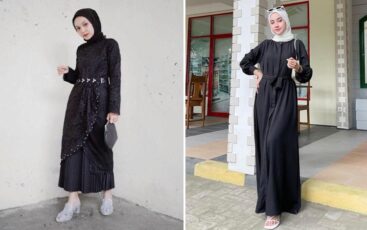 18 Inspirasi OOTD Dress Hitam Hijab untuk Berbagai Acara