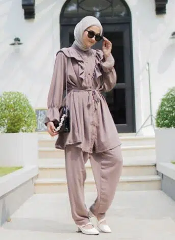 Outfit Piyama Hijab Kekinian