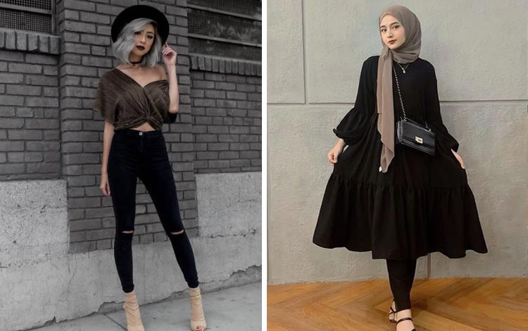 OOTD Warna Hitam yang Kece Buat Jalan Hingga Kondangan - Hai Gadis