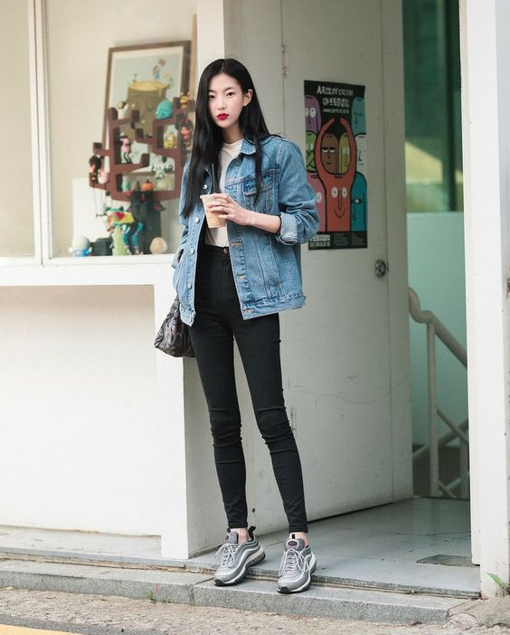 jaket jeans wanita ala korea