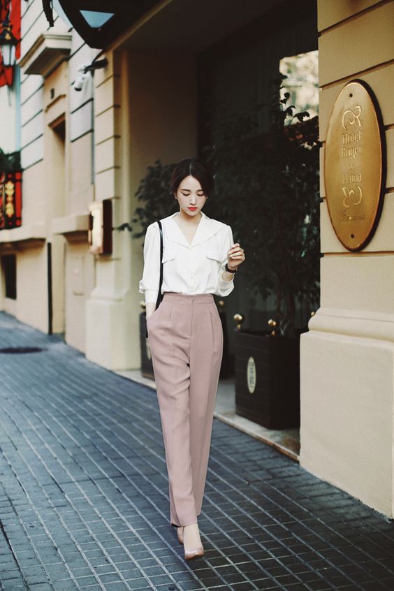 outfit kantor wanita korea