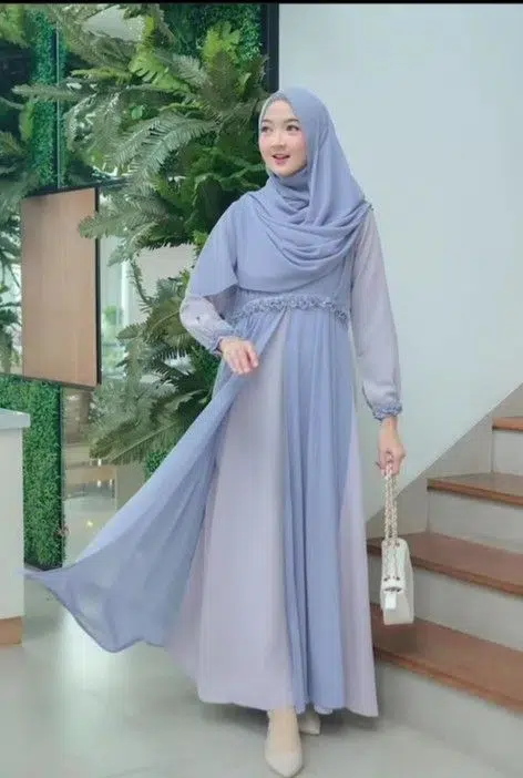 inspirasi gamis untuk remaja kekinian